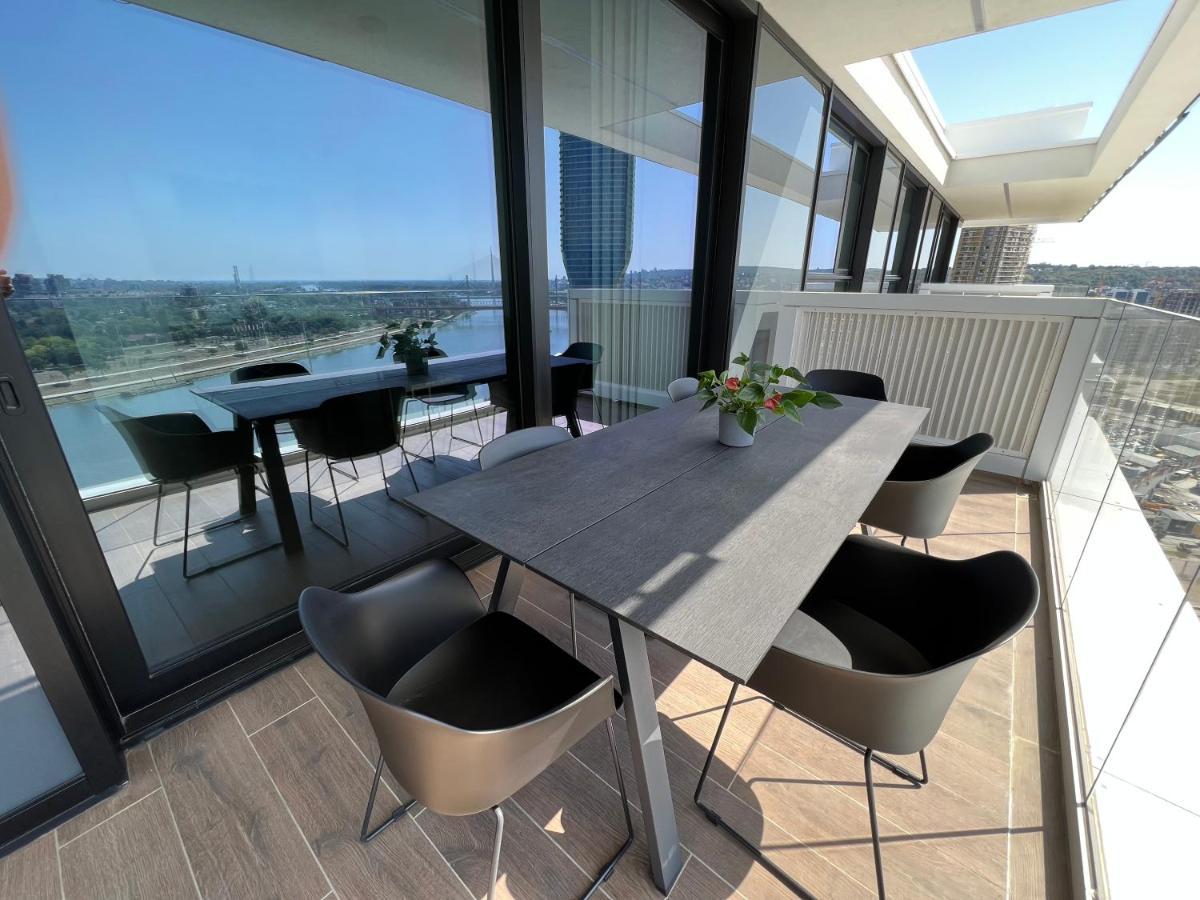 BW Terrace Top Floor Apartments With River View & Self Check-In Belgrád Kültér fotó